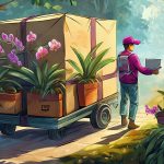 Firefly Paketbote Bringt Ein Paket Voller Orchideen 47325