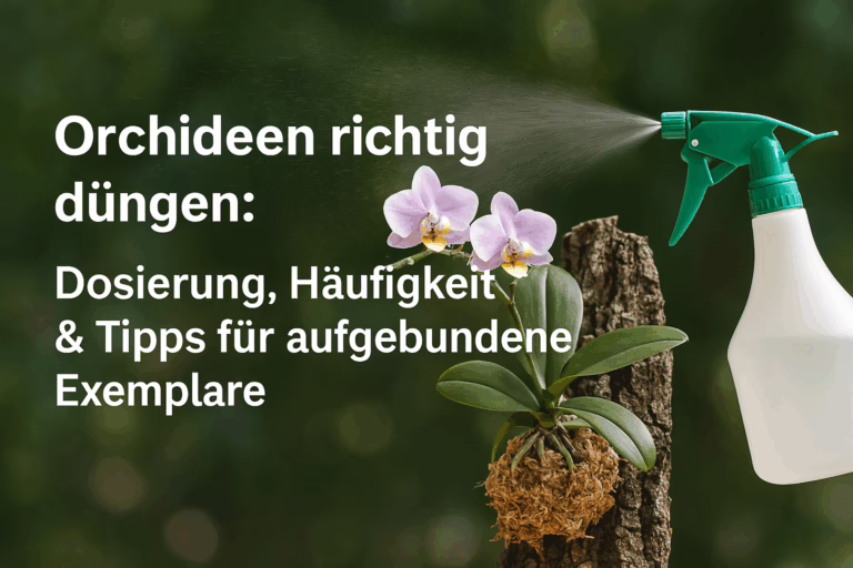 Orchideen richtig düngen Dosierung, Häufigkeit & Tipps für aufgebundene Exemplare