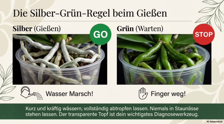 Gießzeitpunkt bei meiner Orchidee