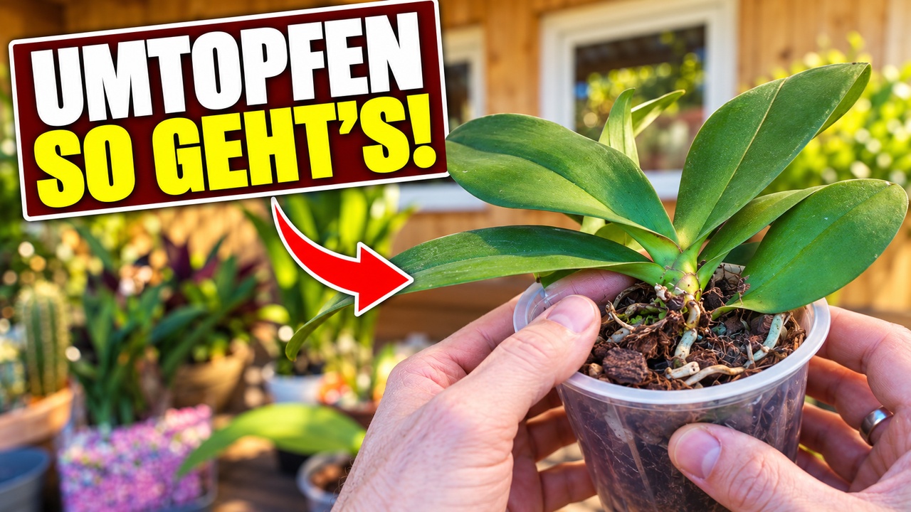 Phalaenopsis im transparenten Topf – Umtopfen Schritt für Schritt